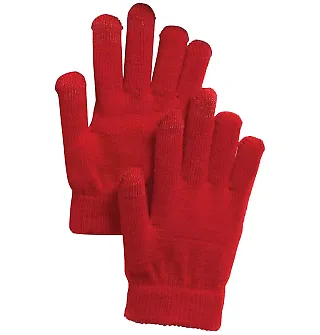 Sport Tek STA01 Sport-Tek Spectator Gloves in True red front view