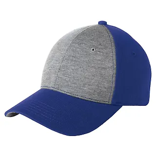 Sport Tek STC18 Sport-Tek® Jersey Front Cap in Vntg htr/trroy front view