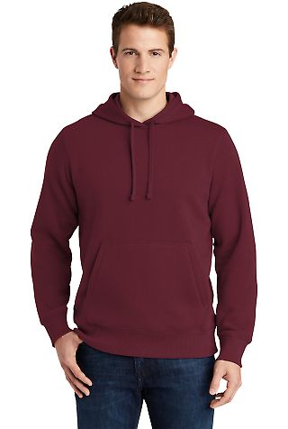 Sport Tek ST254 Sport-Tek Pullover Hooded Sweatshi in Maroon front view