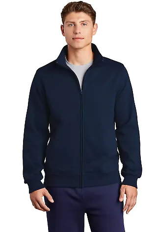 Sport Tek ST259 Sport-Tek Full-Zip Sweatshirt True Navy front view