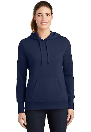 Sport Tek LST254 Sport-Tek Ladies Pullover Hooded  in True navy front view