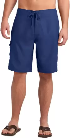 District DT1020 CLOSEOUT  Young Mens Boardshort Navy front view