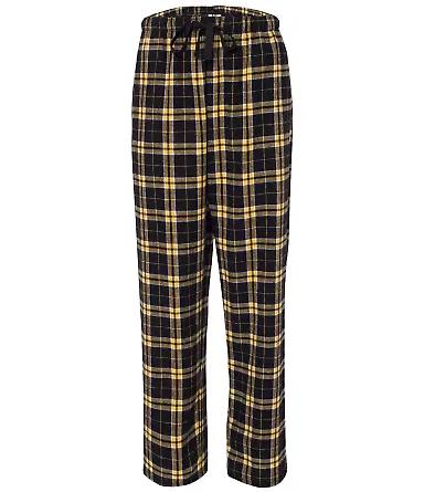 Boxercraft F20 Flannel Pants With Pockets Black/ Gold front view