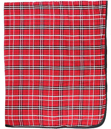Boxercraft FB250 Flannel Blanket in Red/ black front view