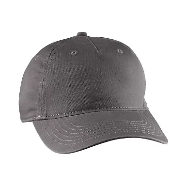 econscious EC7087 Twill 5-Panel Unstructured Hat in Charcoal front view