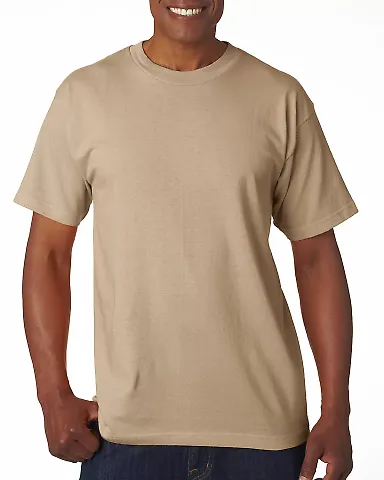 Bayside 5100 BA5100 Adult Short-Sleeve Tee Sand front view