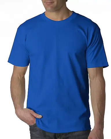 Bayside 5100 BA5100 Adult Short-Sleeve Tee Royal Blue front view