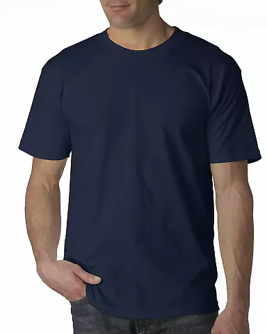 Bayside 5100 BA5100 Adult Short-Sleeve Tee Navy front view