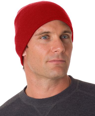 Bayside BA3810 Beanie in Red front view