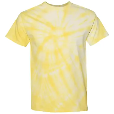 Dyenomite 200CY Cyclone Pinwheel Short Sleeve T-Sh in Pale yellow front view
