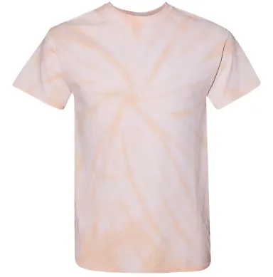 Dyenomite 200CY Cyclone Pinwheel Short Sleeve T-Sh in Peach front view