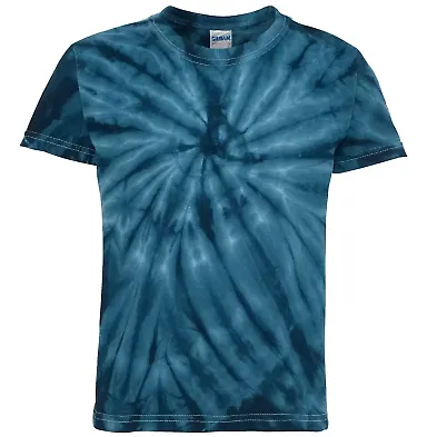 Dyenomite 20BCY Youth Cyclone Vat-Dyed Pinwheel Sh in Navy front view