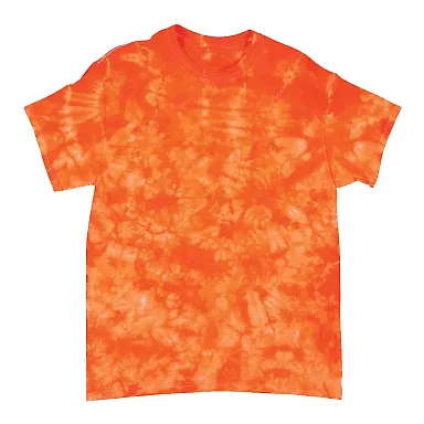 Dyenomite 200CR Crystal Tie Dyed T-Shirts in Orange front view