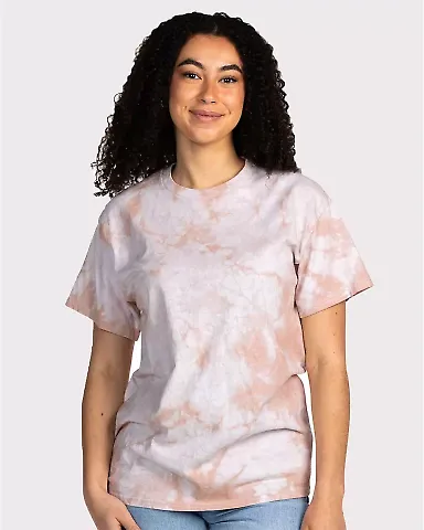 Dyenomite 200CR Crystal Tie Dyed T-Shirts in Sand front view