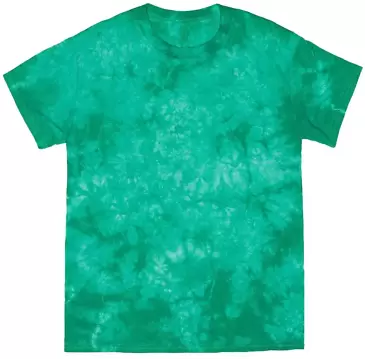 Dyenomite 200CR Crystal Tie Dyed T-Shirts in Emerald front view