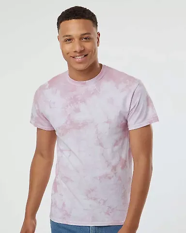 Dyenomite 200CR Crystal Tie Dyed T-Shirts in Rose front view