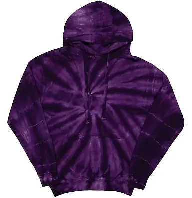 Dyenomite 854CY Cyclone Hooded Sweatshirt in Purple front view