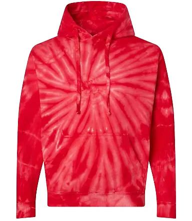 Dyenomite 854CY Cyclone Hooded Sweatshirt in Red front view