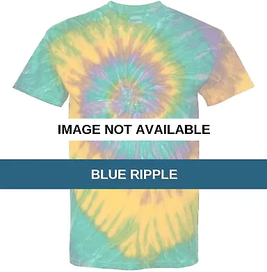Dyenomite 200RP Ripple Pigment Dyed T-Shirt Blue Ripple front view