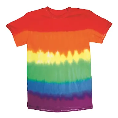 Dyenomite 200NV Novelty Tie Dye T-Shirt in Pride front view