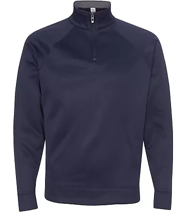 Jerzees PF95MR Dri-Power® Sport Quarter-Zip Cadet J. Navy front view