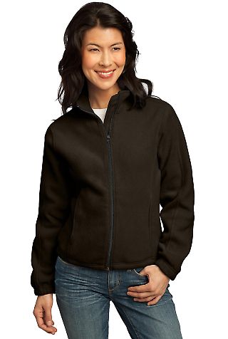 242 LP77 CLOSEOUT Port Authority Ladies R-Tek Flee in Brown front view