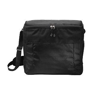 242 BG514 Port Authority 24-Can Cube Cooler in Black/black front view