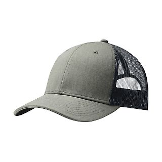 242 C112 Port Authority Snapback Trucker Cap in Htgy/rcnv front view