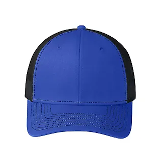 242 C112 Port Authority Snapback Trucker Cap in Troyal/bk front view
