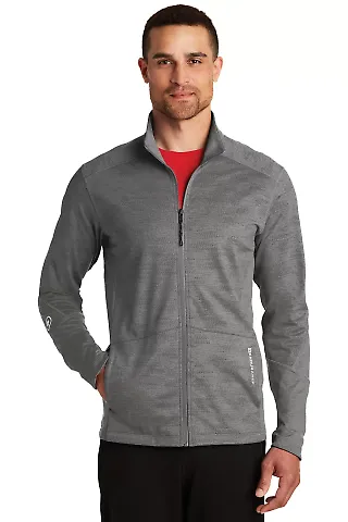 950 OE702 OGIO ENDURANCE Sonar Full-Zip Track Grey Hth front view