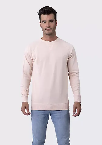Cotton Heritage M2430 French Terry Crew Pullover Nude Pink front view