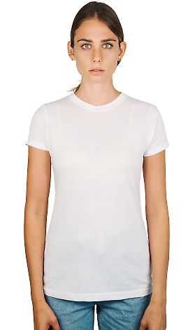 0240 Tultex Ladies Ultra Blend Tee  White front view