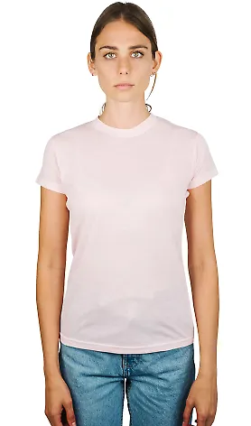 0240 Tultex Ladies Ultra Blend Tee  in Heather pink front view