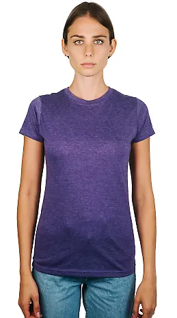 0240 Tultex Ladies Ultra Blend Tee  in Heather purple front view