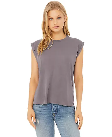 Bella Canvas 8804 Women's Flowy Muscle Tank with R STORM front view