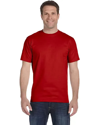 Hanes 518T Beefy-T Tall T-Shirt Deep Red front view