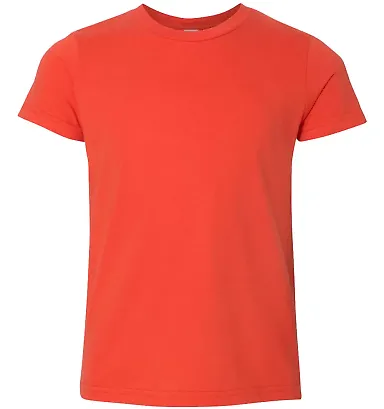 2201W Youth Fine Jersey T-Shirt ORANGE front view