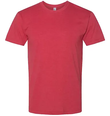 BB401W 50/50 T-Shirt HEATHER RED front view