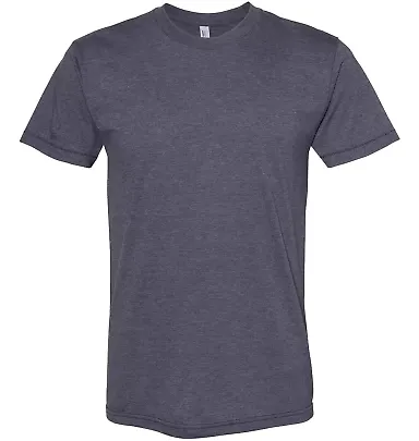 BB401W 50/50 T-Shirt HEATHER NAVY front view
