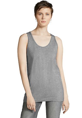 2408W Fine Jersey Tank in Heather grey front view
