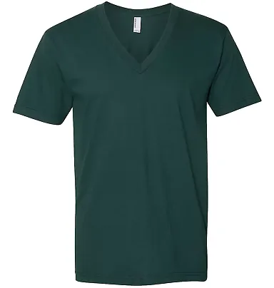2456W Fine Jersey V-Neck T-Shirt FOREST front view