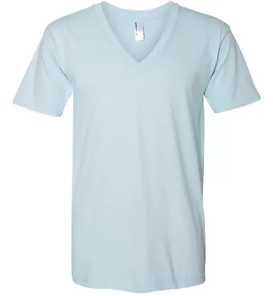 2456W Fine Jersey V-Neck T-Shirt LIGHT BLUE front view