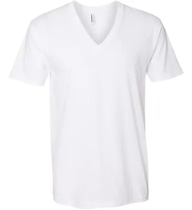 2456W Fine Jersey V-Neck T-Shirt WHITE front view