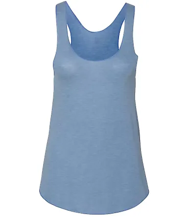 TR308W Women's Triblend Racerback Tank ATHLETIC BLUE front view