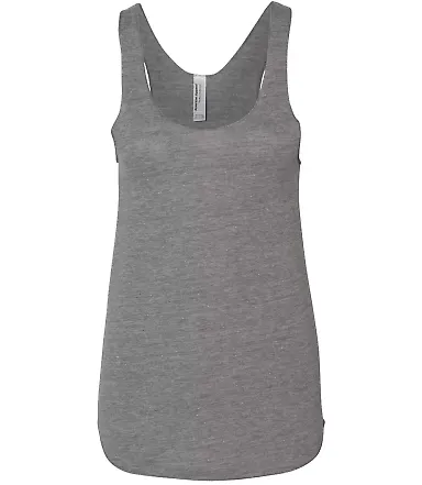 TR308W Women's Triblend Racerback Tank ATHLETIC GREY front view