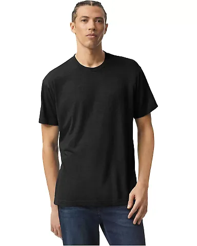 TR401W Triblend Track T-Shirt in Tri-black front view