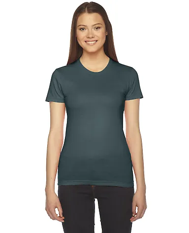 2102W Women's Fine Jersey T-Shirt Forest front view