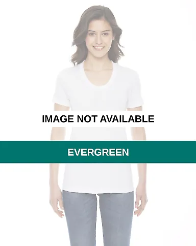 BB301W Ladies' Poly-Cotton Short-Sleeve Crewneck EVERGREEN front view
