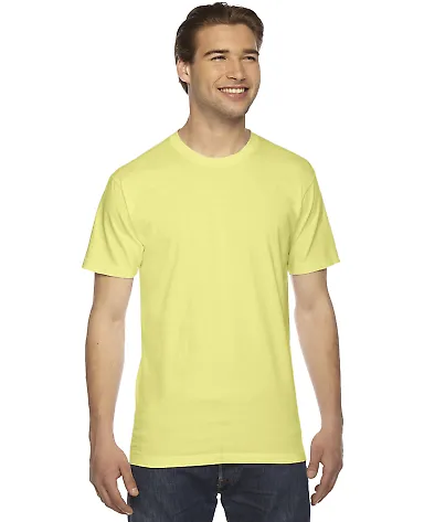 American Apparel 2001W Fine Jersey T-Shirt Lemon front view