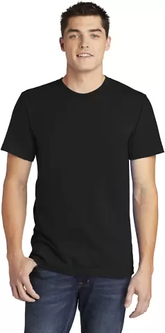 American Apparel 2001W Fine Jersey T-Shirt Black front view